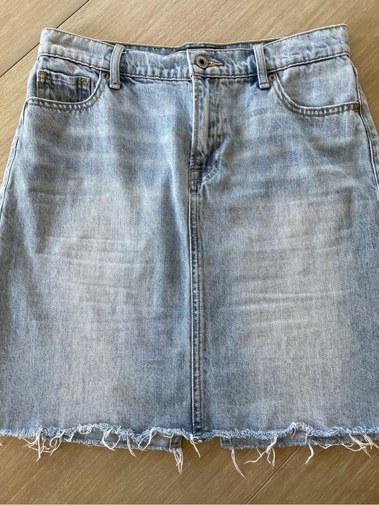 Lucky Brand Dresses & Skirts - Denim Mini Skirt - Frayed Hem. Lucky Brand. Boho, Coastal Cowgirl, Y2K